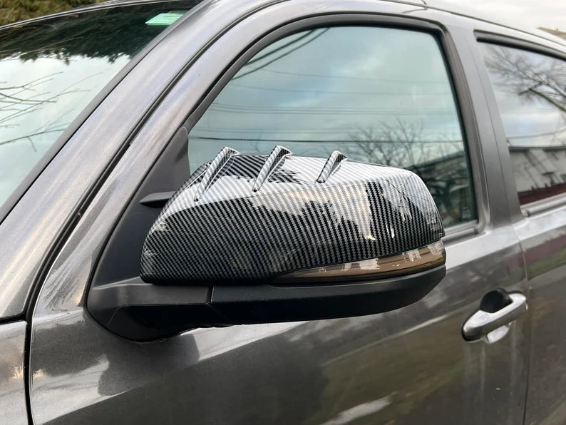 Carbon Fibre style mirror caps fit for 2016-2022 Toyota Tacoma