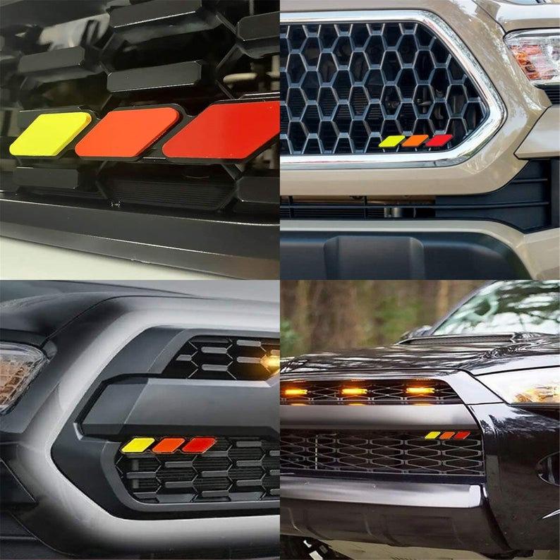 Tri-color Grille Badge Emblem for Toyota Tacoma 4 Runner