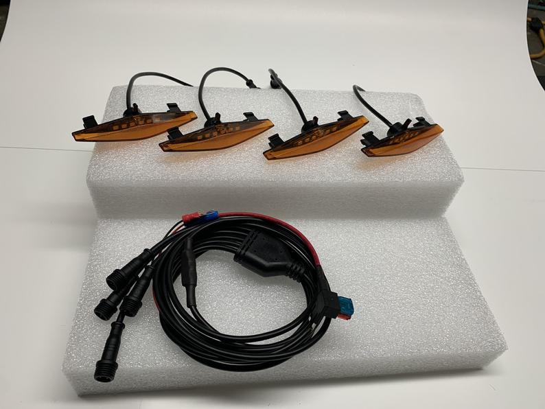 2014-2021 Toyota 4Runner Raptor Lights (4piece) with complete wiring harness